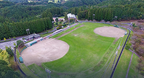 NDMC 大分日田校の屋外運動場