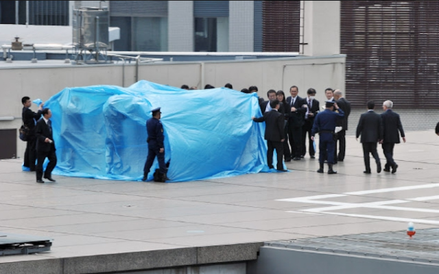 首相官邸無人機落下事件の画像