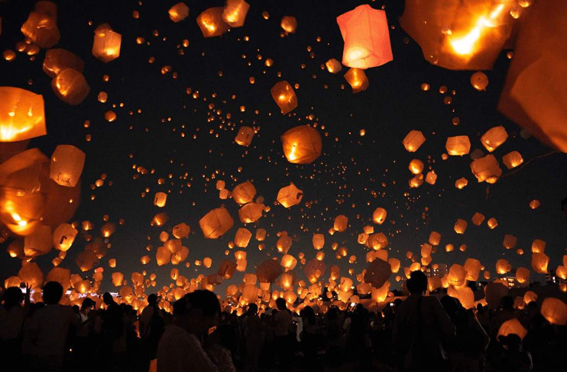 小豆島町合併20周年記念ドローンランタンショー2